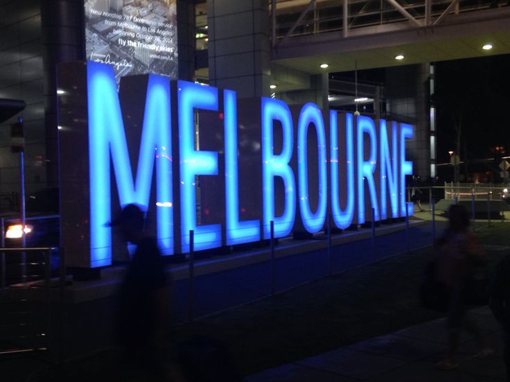 Melbourne Airport Sign