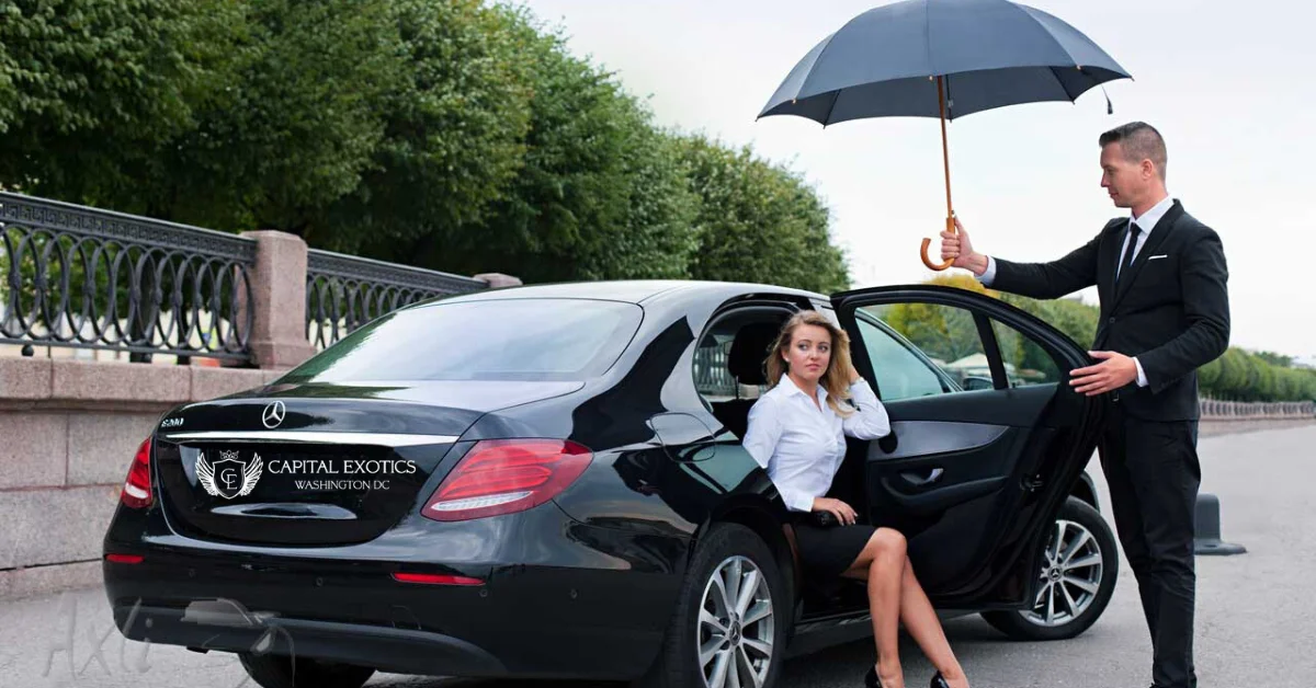 Corporate Client in Luxury Car
