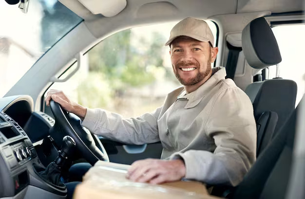 Parcel delivery in luxury chauffeur