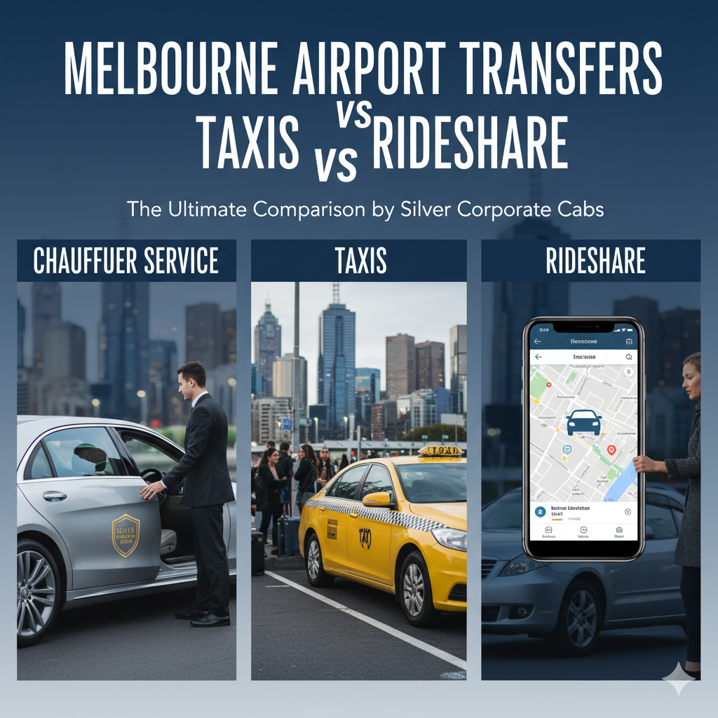 Melbourne Airport Transfers vs Taxis vs Rideshare